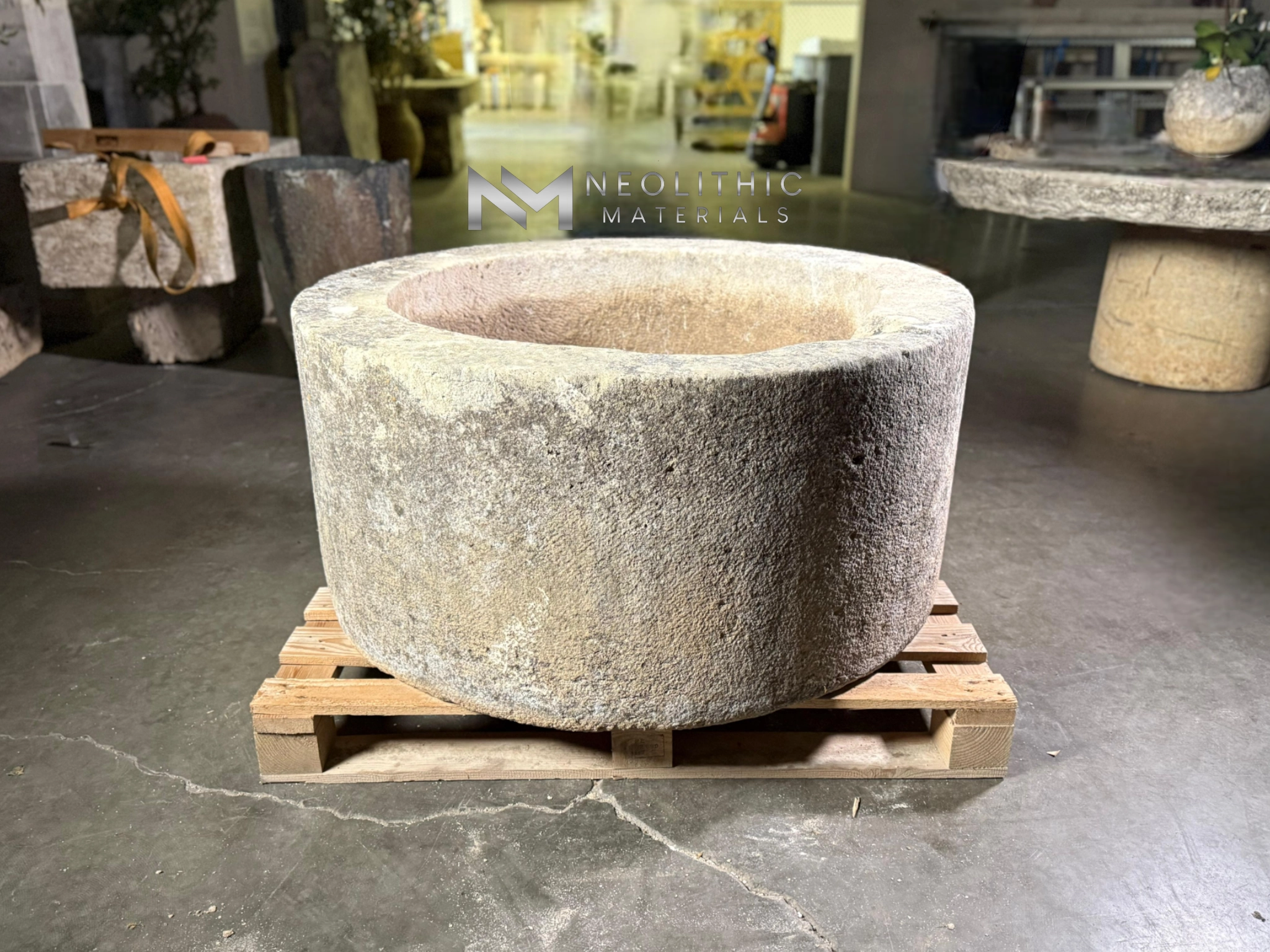 French Antique 19th Century Limestone Well Head - Image 4